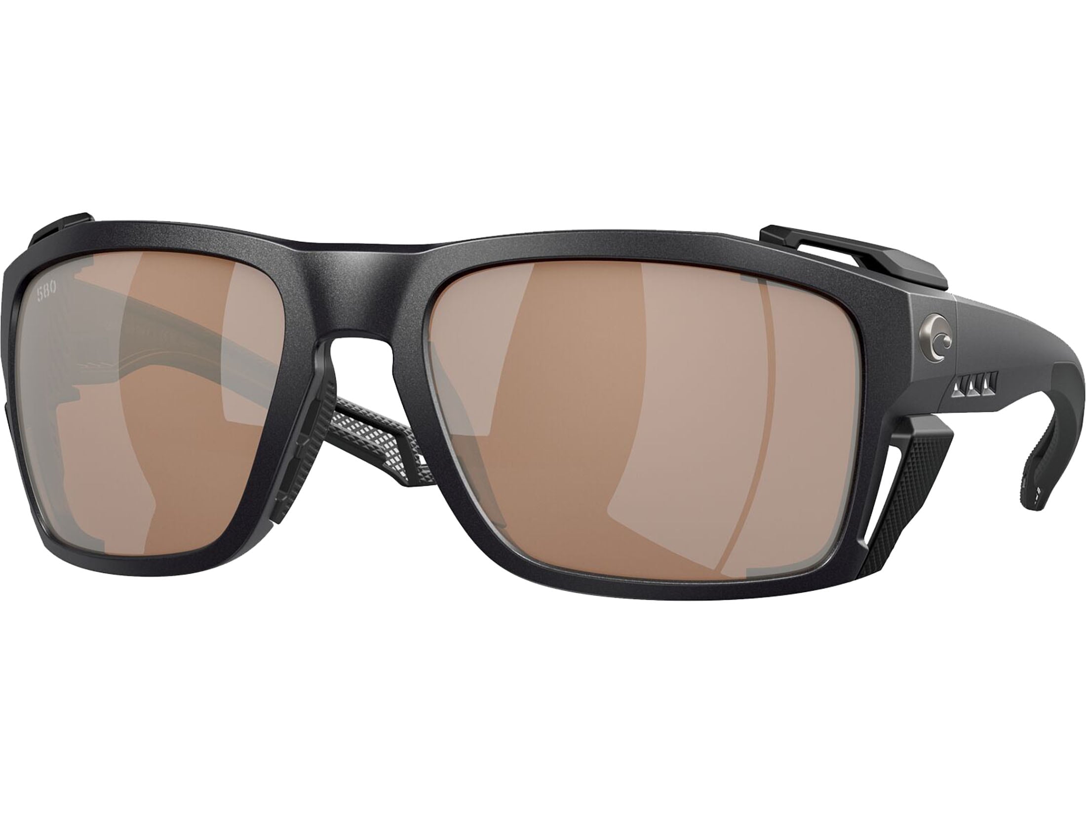 Costa Del Mar Men's King Tide 8 Polarized Sunglasses Black Pearl Frame