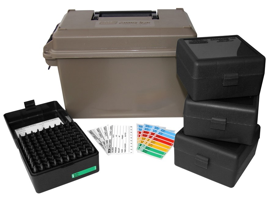 MTM Ammo Can Combo AC11 Polymer Dark Earth 4 Flip-Top Ammo Boxes