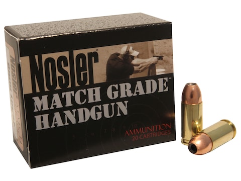Nosler Match Grade Ammunition 9mm Luger 147 Grain Jacketed Hollow Point
