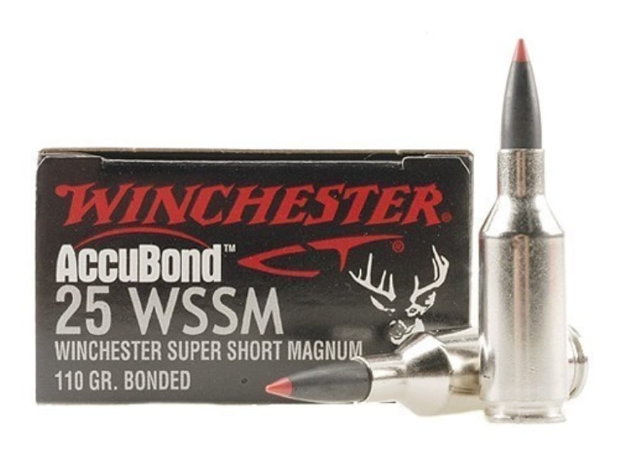 Winchester Supreme Ammo 25 Winchester Super Short Mag (WSSM) 110 Grain.