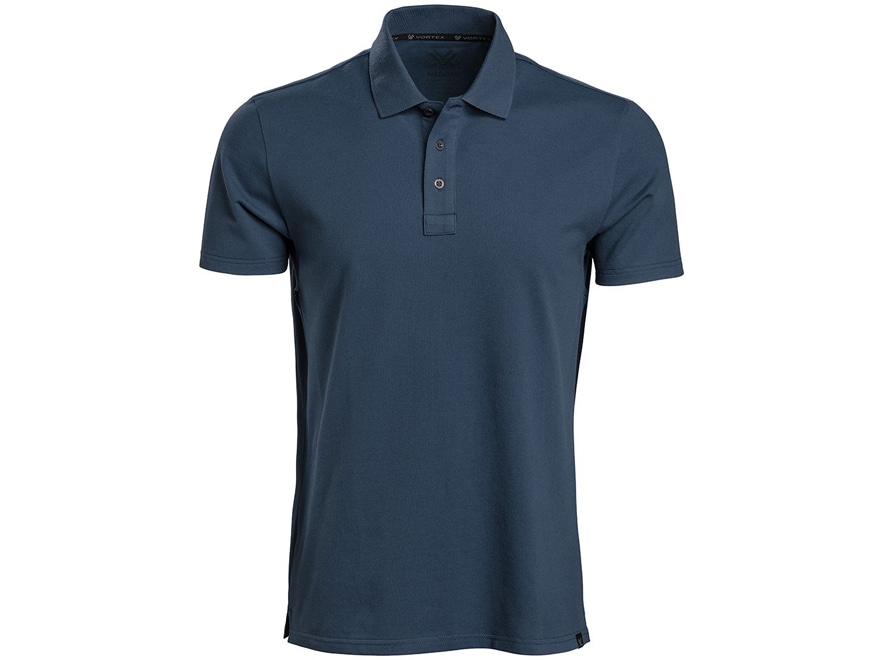 Vortex Optics Men's Polo Shirt Short Sleeve Cotton/Poly Navy XL