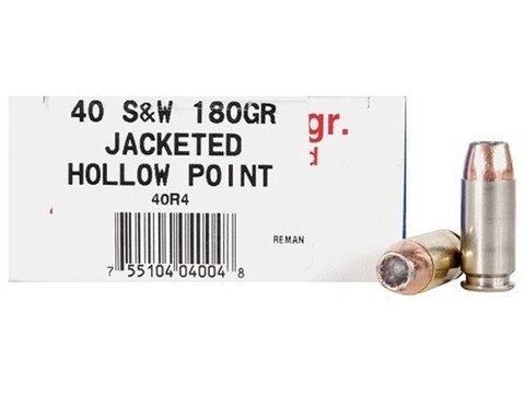 Ultramax Remanufactured Ammo 40 S&W 180 Grain Jacketed Hollow Point