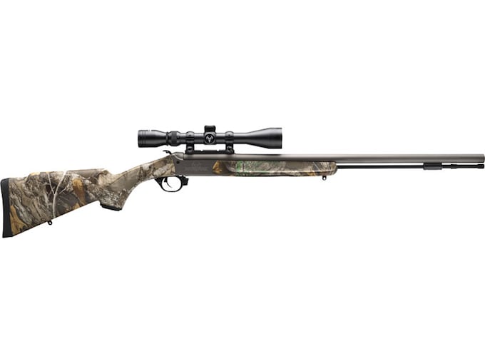 Traditions Nitrofire VAPR Muzzleloading Single Shot Rifle 50 cal 26" Fluted Gray Barrel Gray Frame Realtree EDGE Field Stock with Scope
