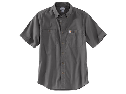 Carhartt Men's Rugged Flex Rigby Button-Up Work Shirt Short Sleeve