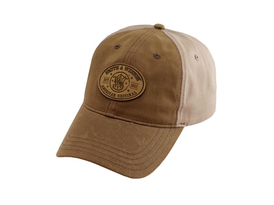 Smith & Wesson Leather Patch Cap Brown/Tan