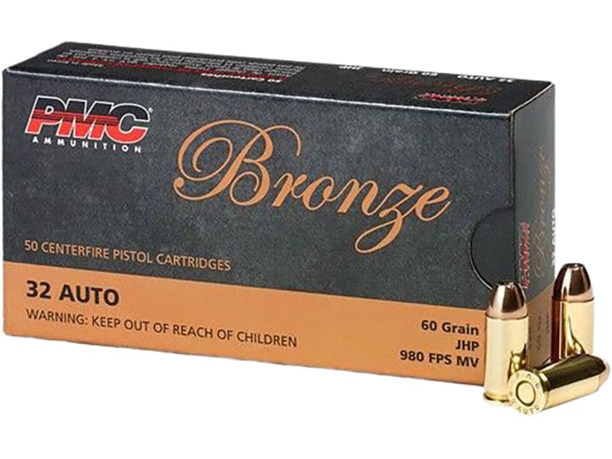 MGC ACP-32 オート32 Magtech 32 ACP Ammo 71 Grain Jacketed Hollow Point Box of 50