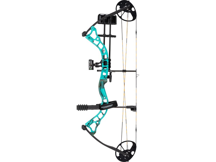 Diamond Infinite 305 Compound Bow Package 5-70 lb Draw Mossy Oak Teal Country Roots