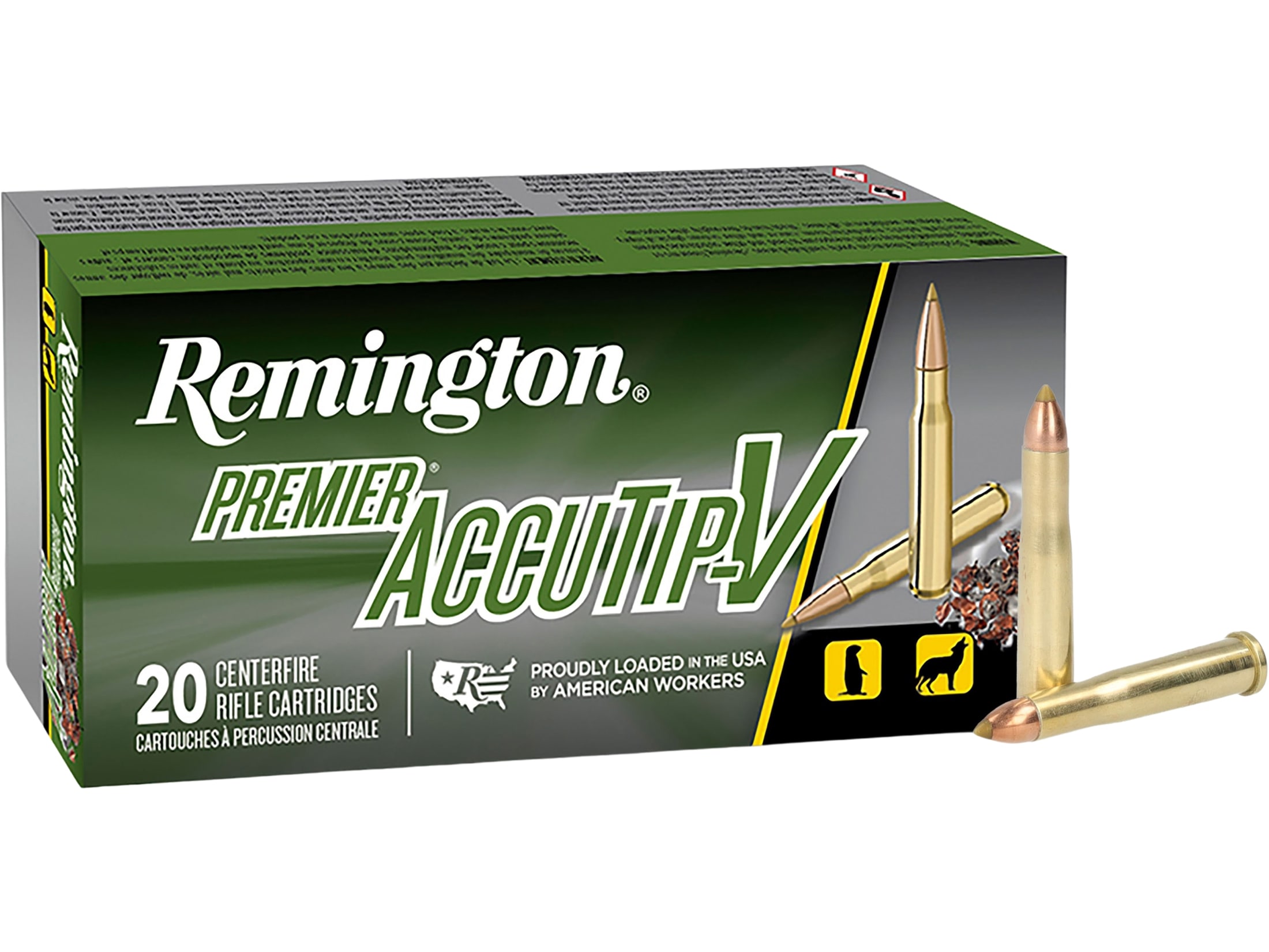 Remington Premier Varmint Ammo 22 Hornet 35 Grain AccuTip Box of 50.