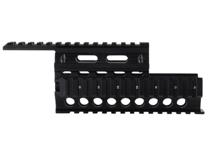 GMG 2-Piece Handguard Quad Rail AK-47, AK-74 Aluminum Black