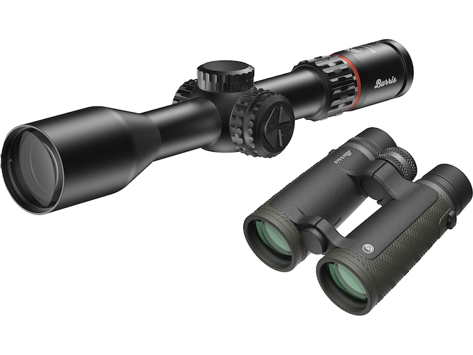Burris Eliminator 6 Laser Rangefinding Rifle Scope 4-20x 52mm X177 Reticle Matte Black with Signature HD Binoculars 10x 42