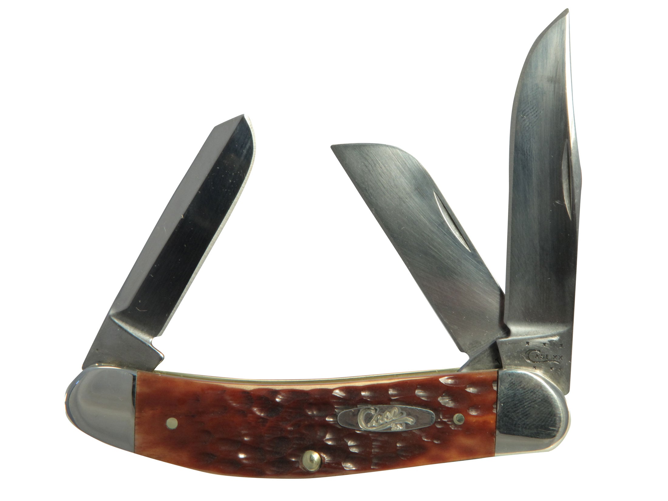 Case Sowbelly Folding Knife 3-Blade Chrome Vanadium Blades Chestnut