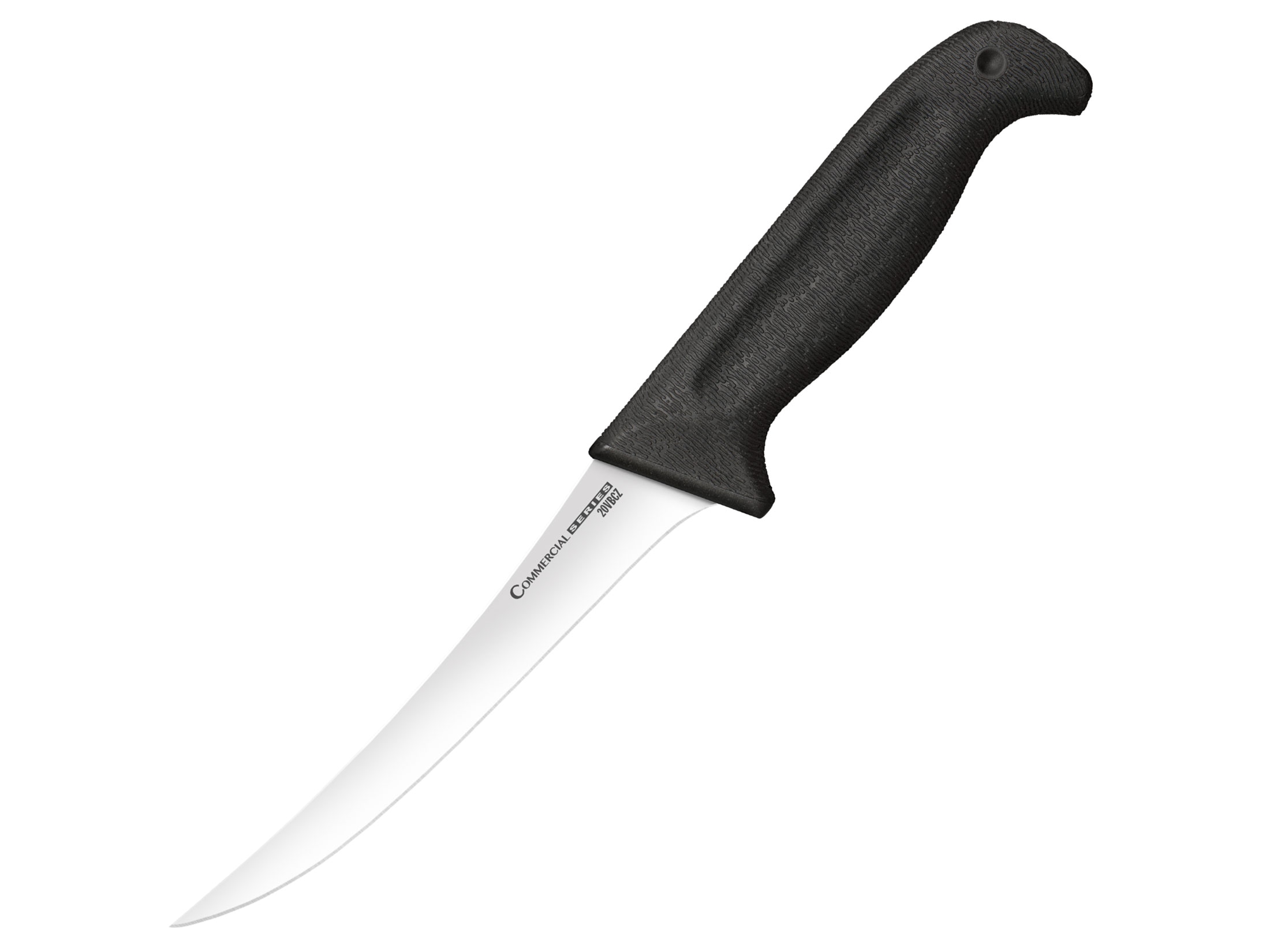 Cold Steel Commercial Series Stiff Curved Boning Knife 6" 4116 Stainless Steel Blade Kray-Ex Handle Black