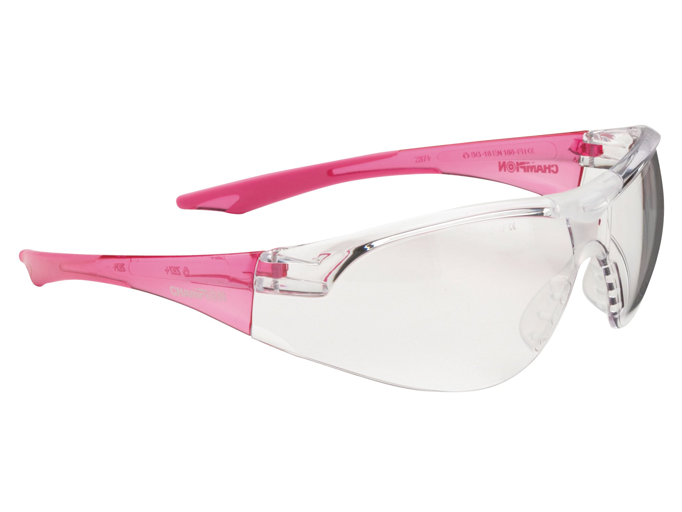 Champion Slim Fit Small Frame Ballistic Shooting Glasses Clear Lens