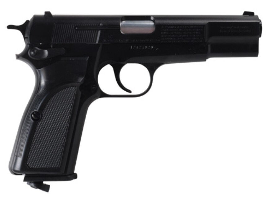 Browning Hi Power Mark III Air Pistol 177 Cal Black Polymer Grip Blue