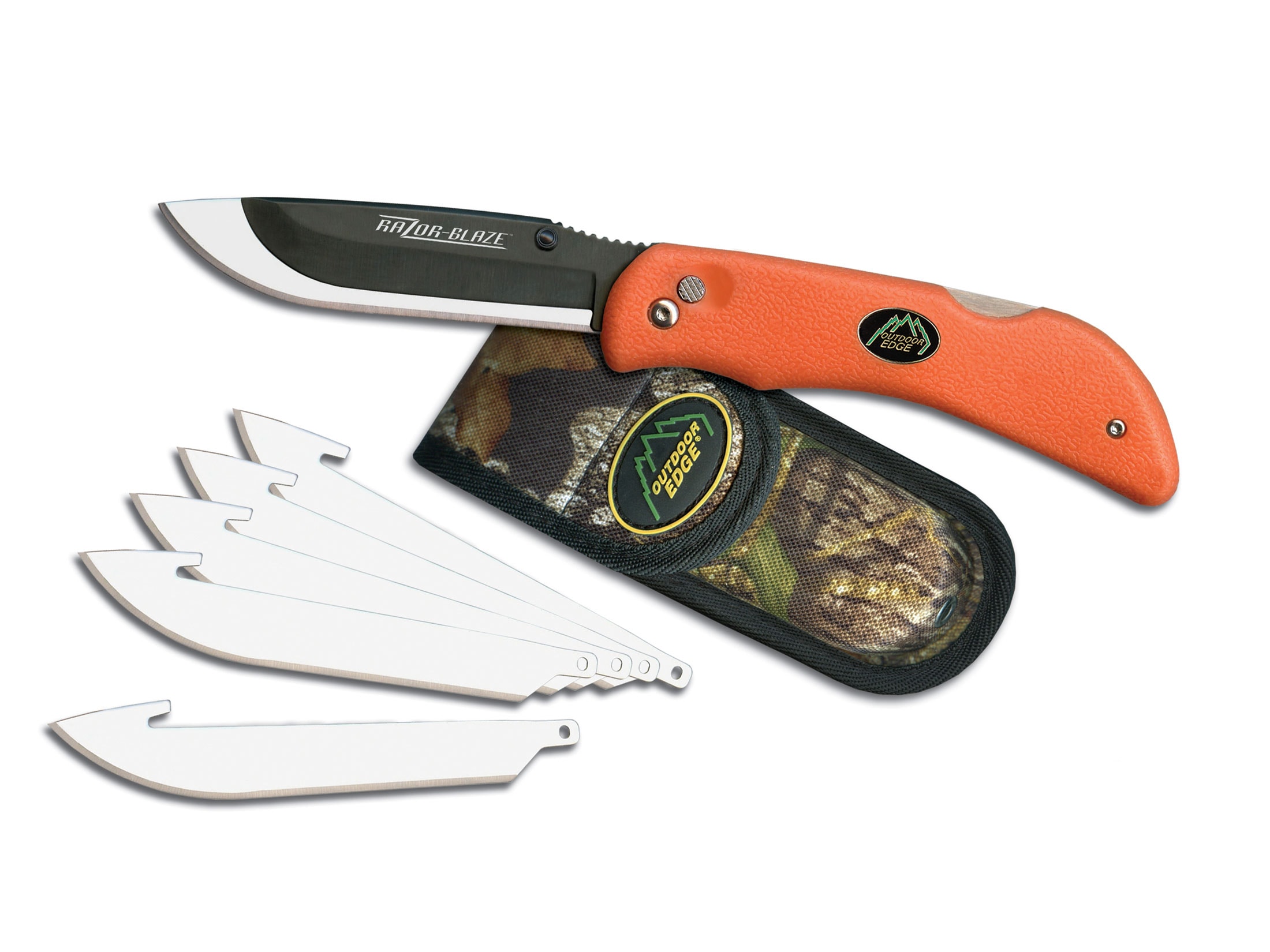 Outdoor Edge Razor Lite Pocket Knife 3 5 Drop Point 420J2 Black Blade   957254 