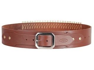 Hunter Adjustable Cartridge Belt 357, 38 Cal Leather Antique  display picture 3
