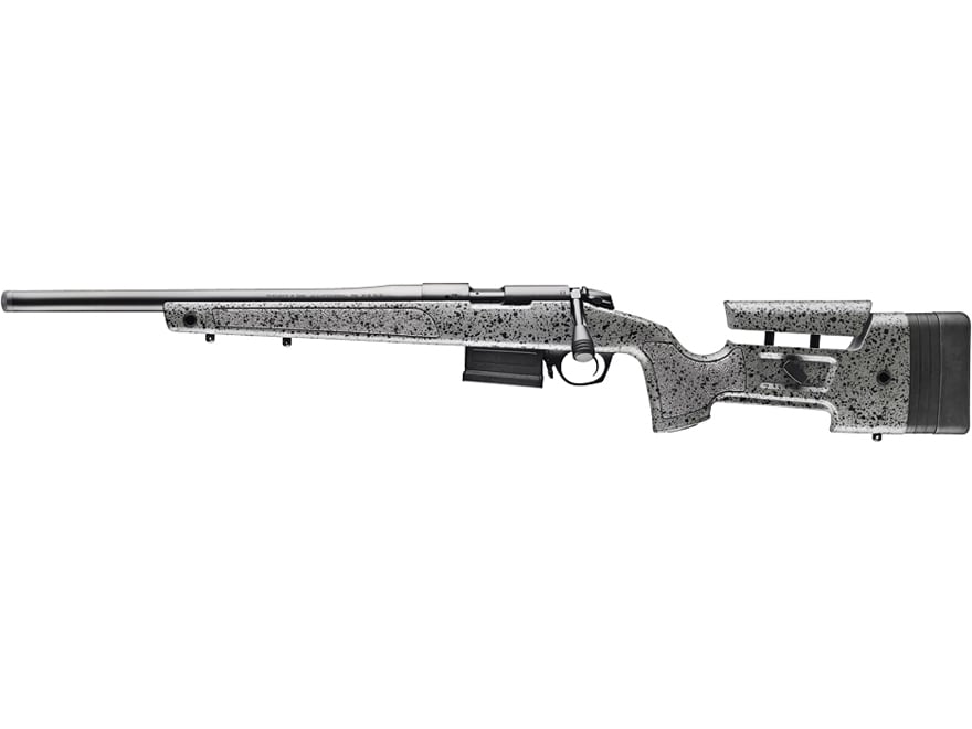 Bergara B-14R Bolt Action Rifle 22 Long Rifle 18" Left Hand Black Threaded Barrel Black Frame Gray/Black Adjustable Stock