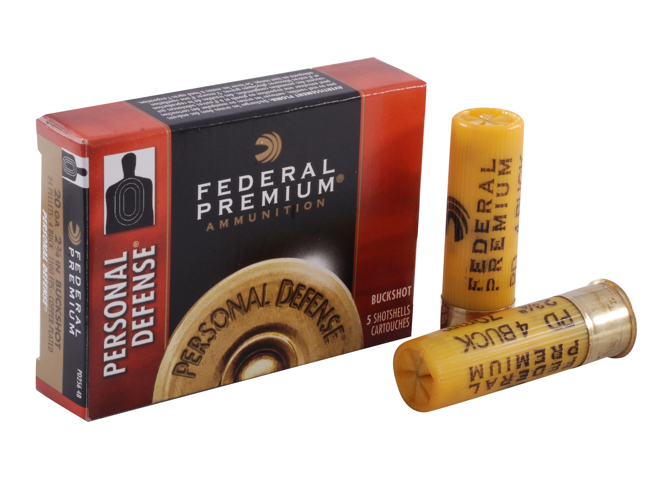 Federal Premium Personal Defense Ammo 20 Ga 2-3/4 #4 Buckshot Shot 24.