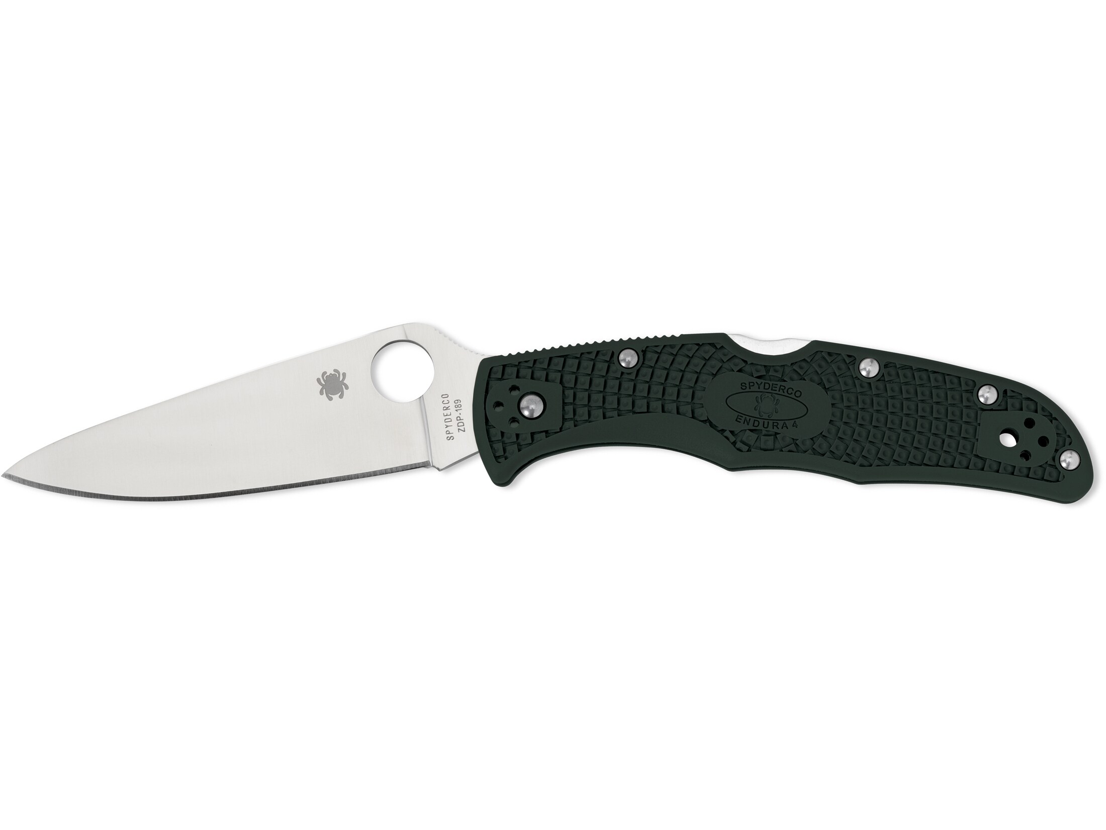 Spyderco Endura 4 Folding Knife 3.8 Leaf ZDP-189 Satin Blade