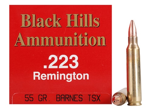 Black Hills Ammunition 223 Remington 55 Grain Barnes Triple-Shock X Bullet ...