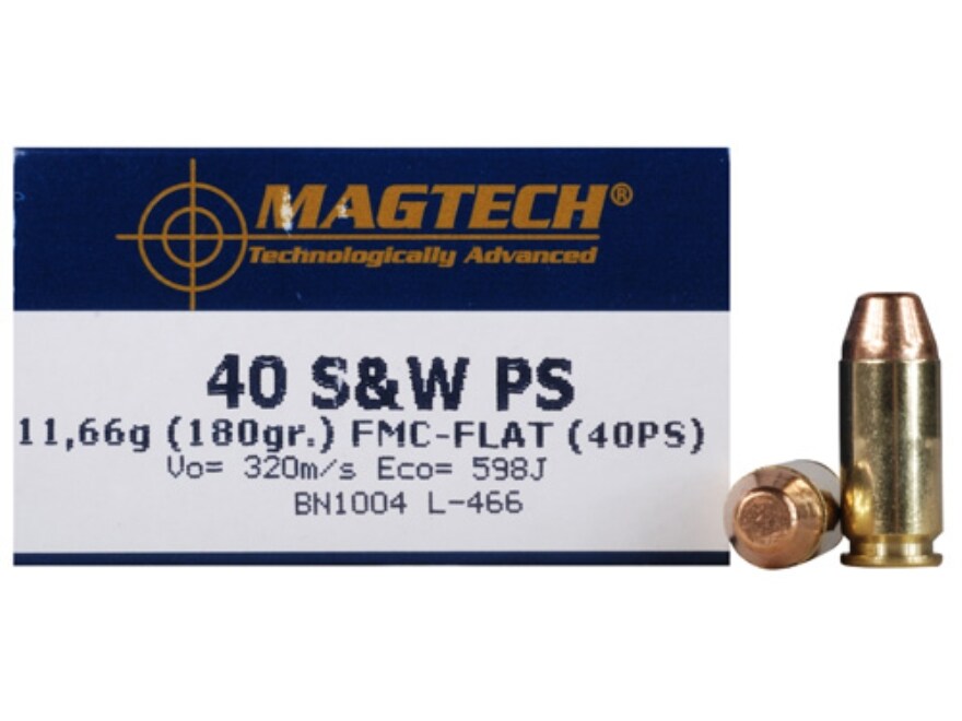 Magtech 40 S&W Ammo 180 Grain Full Metal Jacket High Velocity Box of