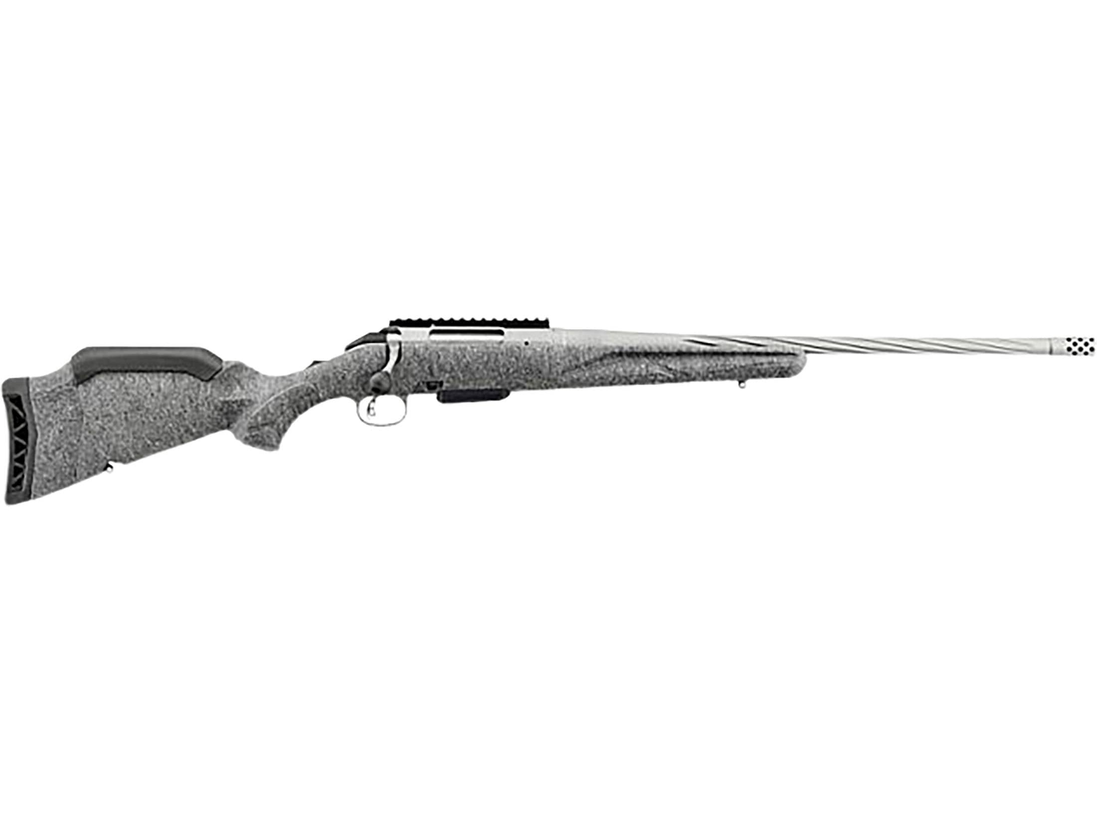 Ruger American Gen II Bolt Action Rifle 223 Remington 20" Fluted Gun Metal Gray Threaded Barrel Gun Metal Gray Frame Gray Field Stock AR Style Mag