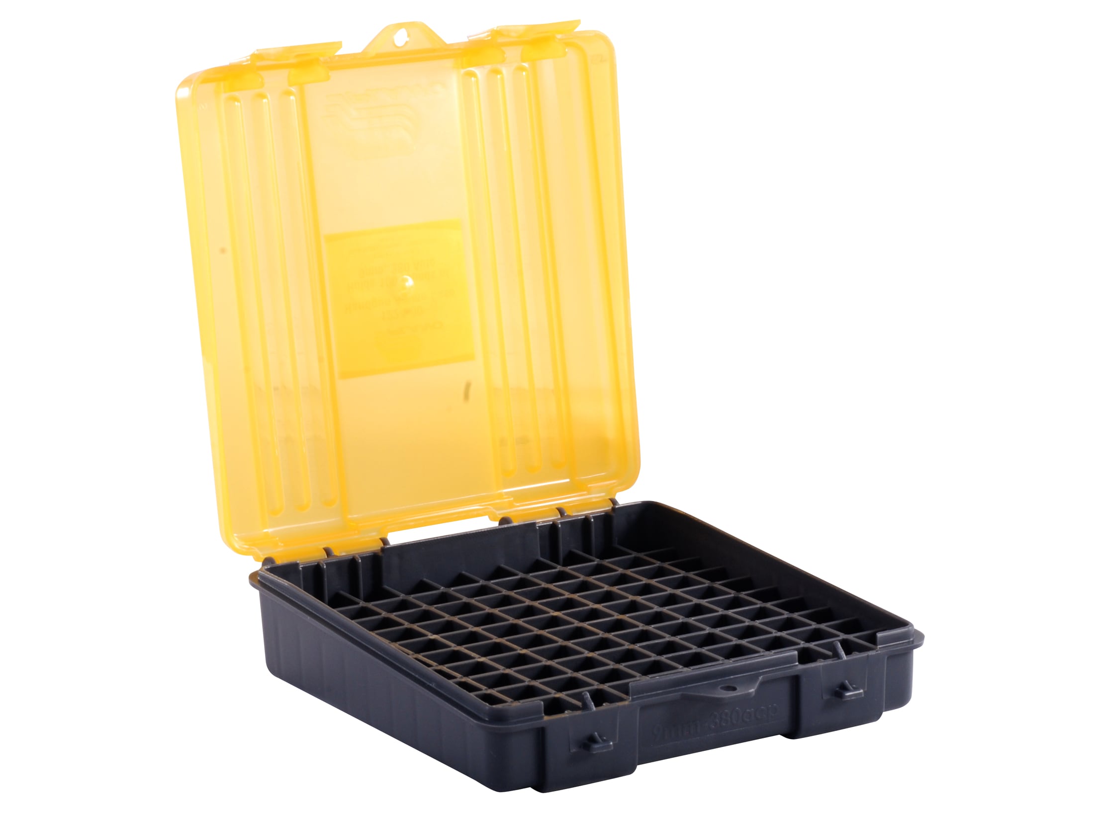 Plano Ammo Box 380 Acp, 9mm Luger 100-round Plastic Dark Gray Clear