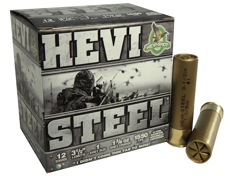 Hevi-Shot Hevi-Steel Waterfowl Ammunition 12 Gauge 3-1/2" 1-3/8 oz #1 Non-Toxic Shot