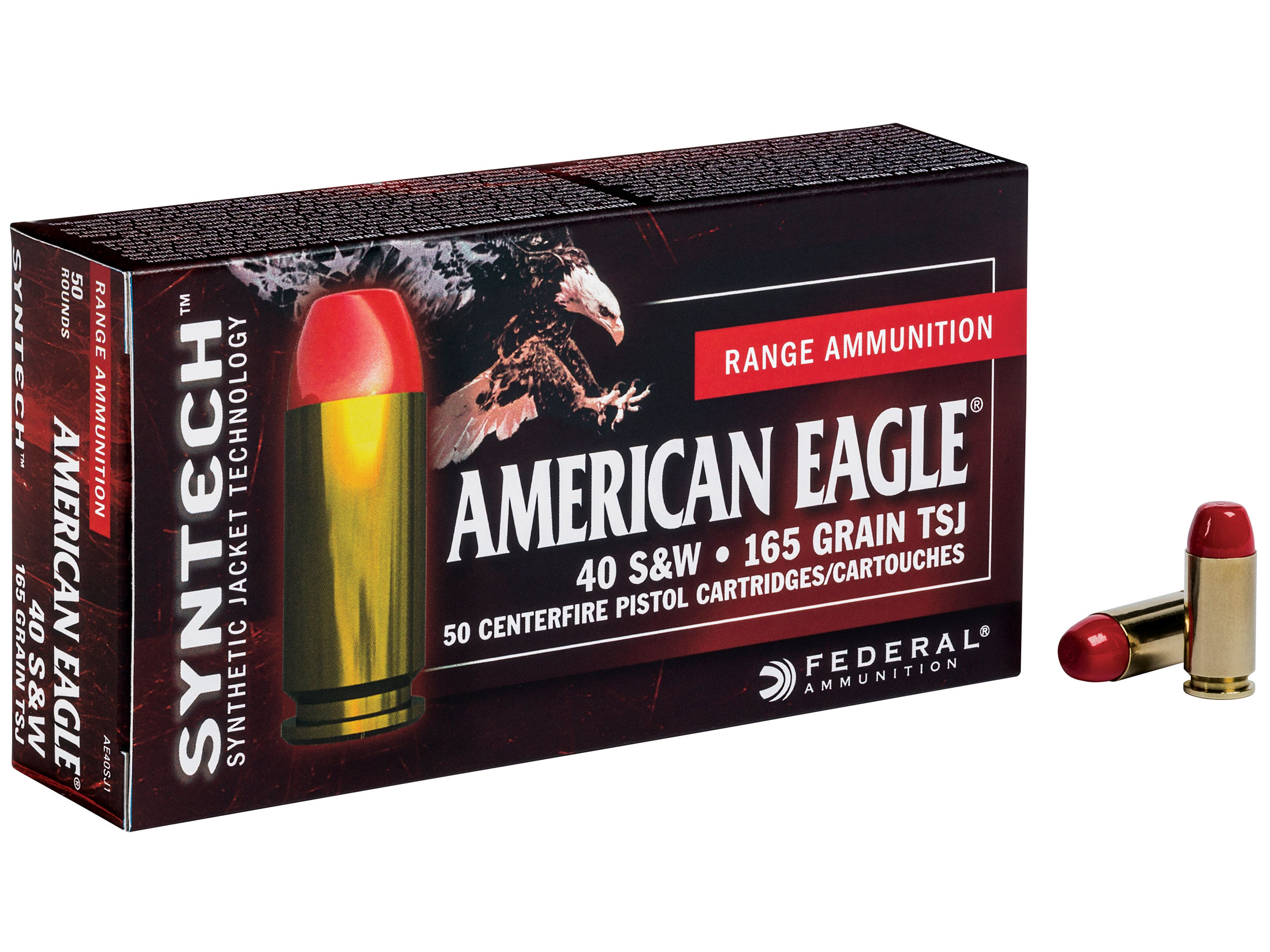 Federal Syntech Range Ammo 40 S&W 165 Grain Total Synthetic Jacket