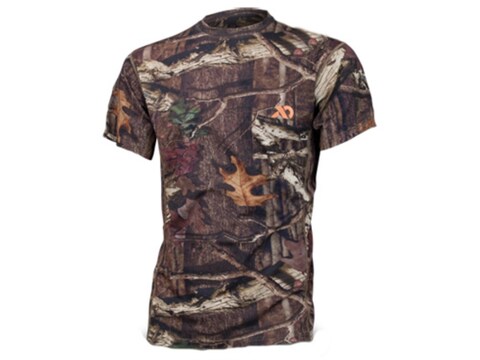 First Lite Men's Llano Crew Shirt Short Sleeve Merino Wool Mossy Oak