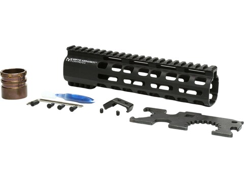 Griffin Armament Low Pro Rigid Rail M-Lok Handguard AR-15 Aluminum Black