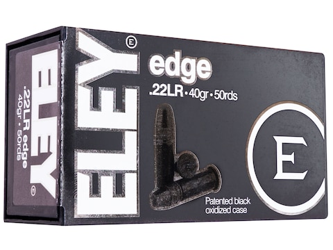Eley Edge EPS Ammunition 22 Long Rifle 40 Grain Lead Flat Nose