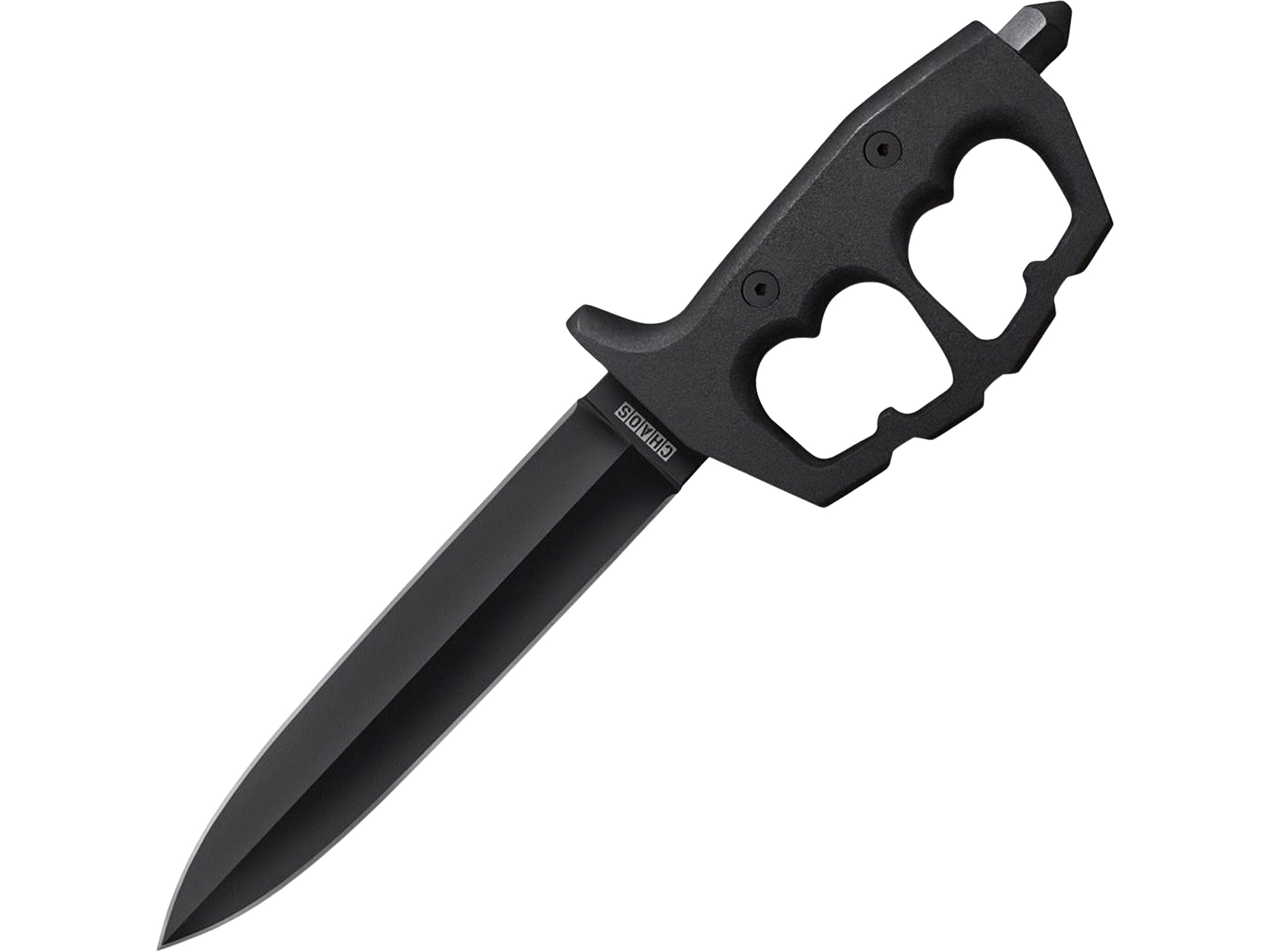 Cold Steel Chaos Bowie Fixed Blade Knife 10.5 Bowie SK-5 Black Blade