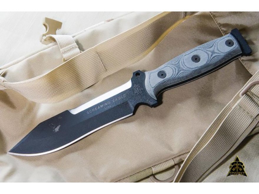 TOPS Knives Screaming Eagle Fixed Blade Knife 5.63 Hunters Point 5160