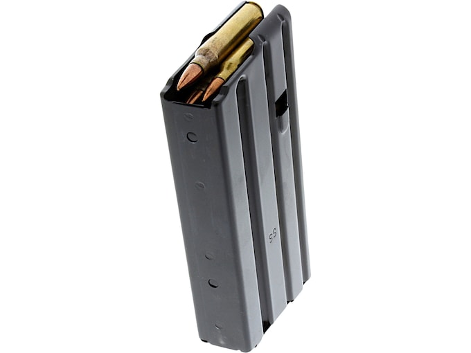DuraMag SS Magazine AR-15 223 Remington, 5.56x45mm, 300 AAC Blackout 20-Round Stainless Steel Black