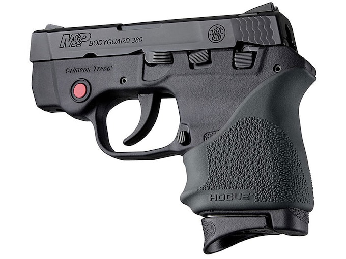 Hogue Handall Slip On Beavertail Grip Sleeve S&W Bodyguard 380, Taurus TCP, Spectrum Rubber Black