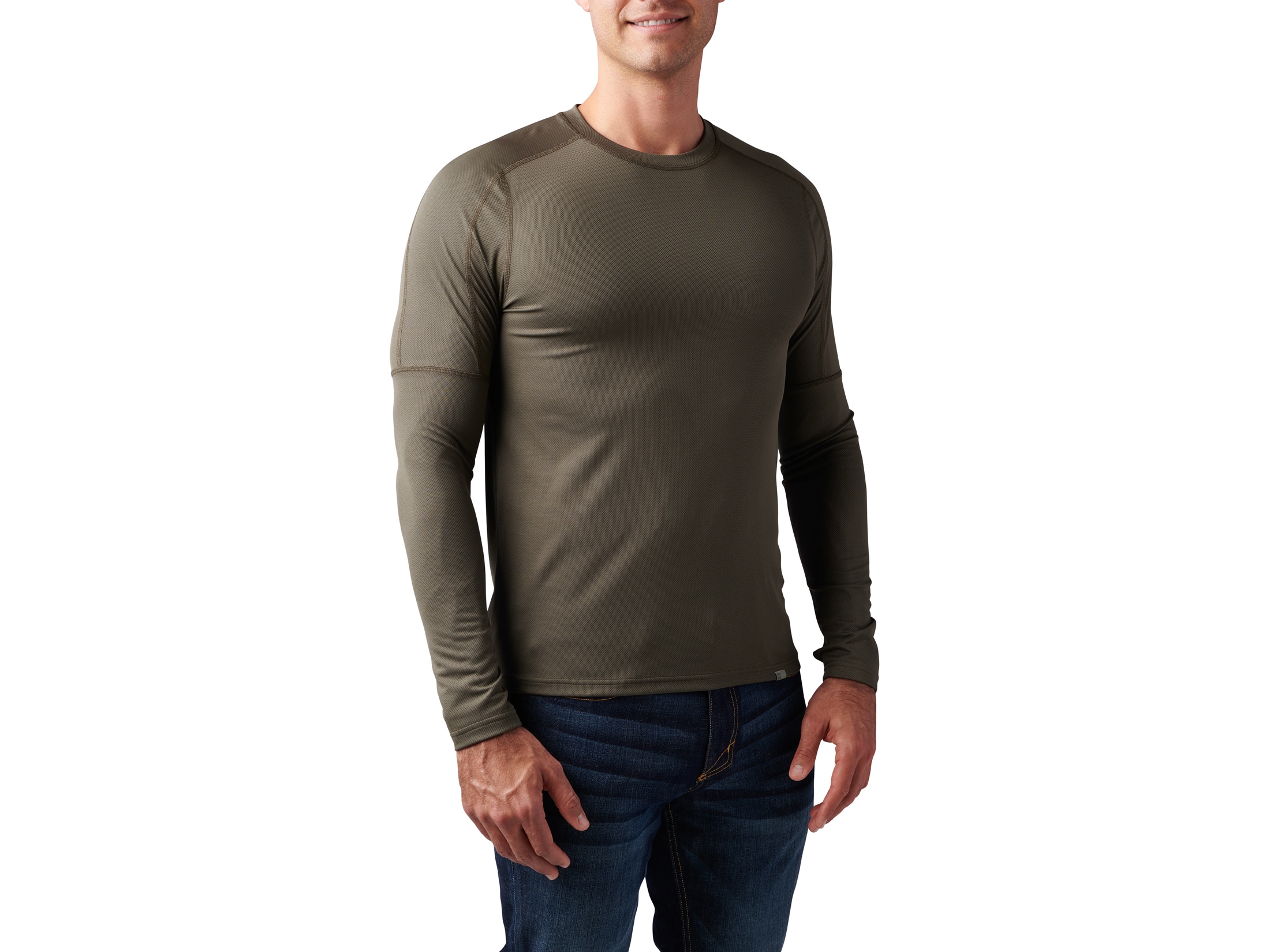 5.11 Men's Tropos Long Sleeve Base Layer Shirt Dark Navy 2XL