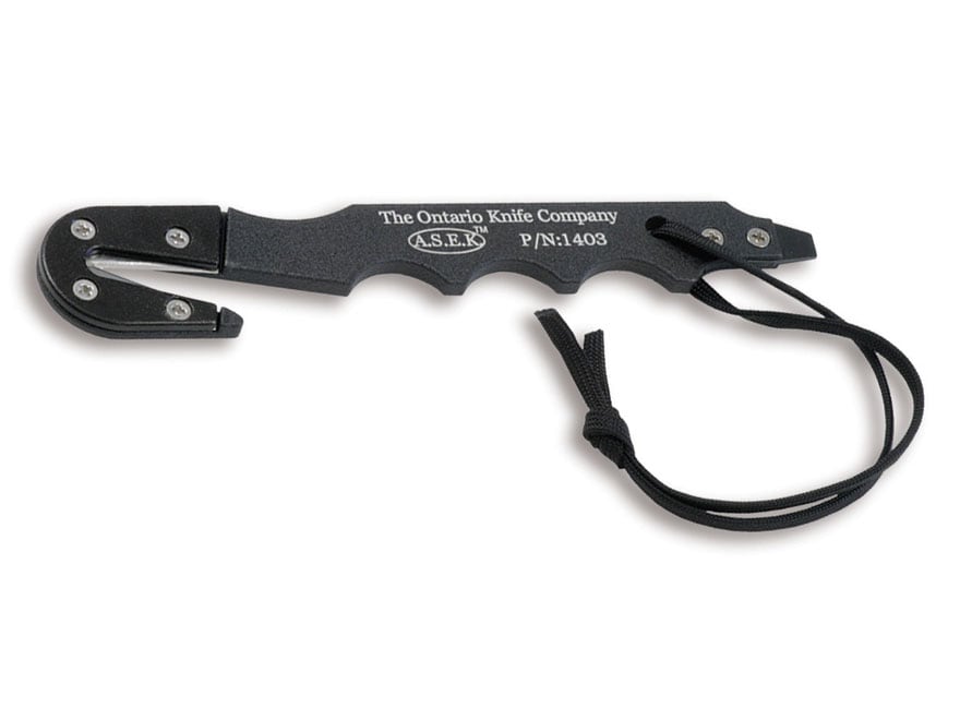 Ontario Mil-spec Asek Strap Cutter 440 Ss Black