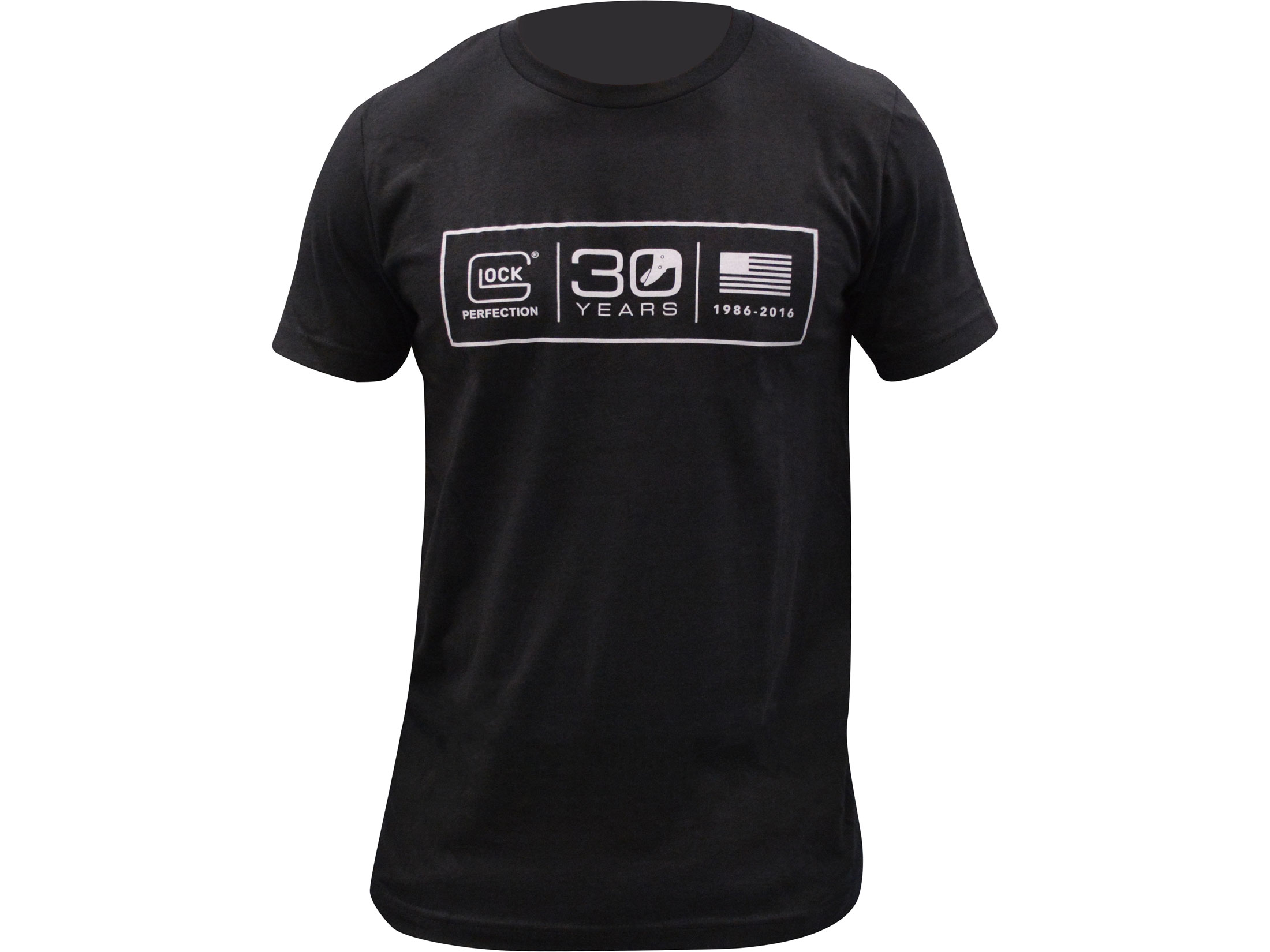 Glock Men's 30th Anniversary Logo T-Shirt Short Sleeve Cotton Gray 2XL