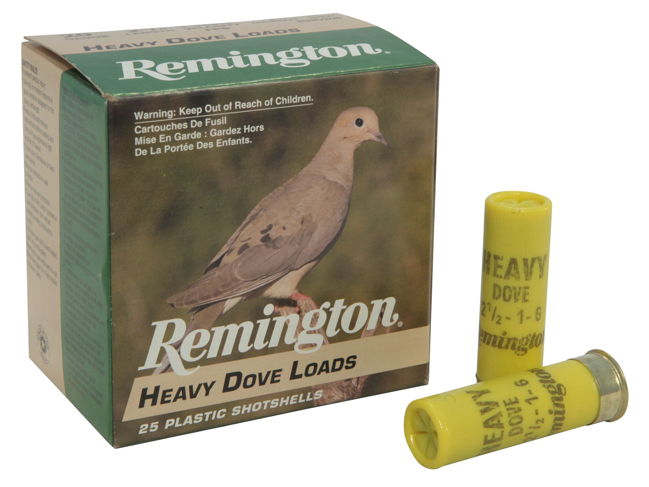 Remington Heavy Dove Ammo 20 Ga 2 3 4 1oz 6 Shot Box Of 25