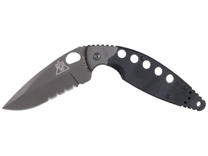 KA-BAR TDI Foldling Tactical Knife 3.63 Serrated Drop Point 5Cr SS