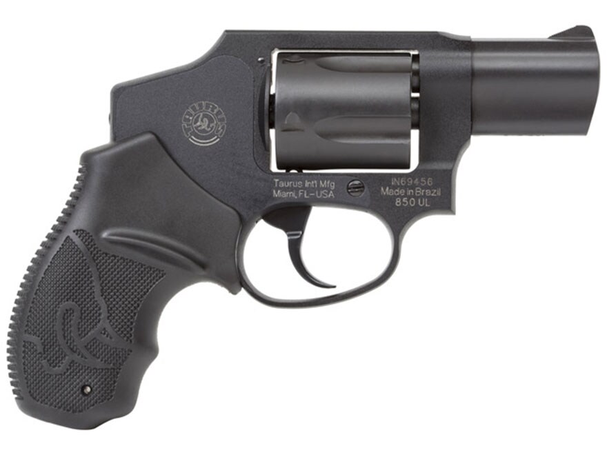 Taurus 850 CIA Revolver 38 Special +P 2 Barrel 5-Round Blued Black