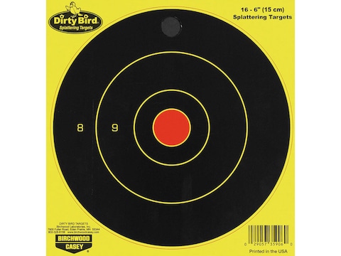 Birchwood Casey Dirty Bird Chartreuse 8 Bullseye Targetss Package of 8