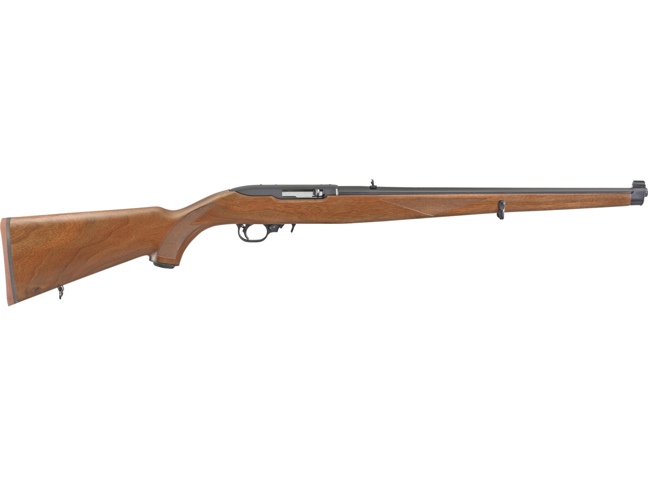 Ruger 10/22 Semi Automatic Rifle 22 Long Rifle 18.5" Blued Barrel Blued Frame Walnut Mannlicher Stock