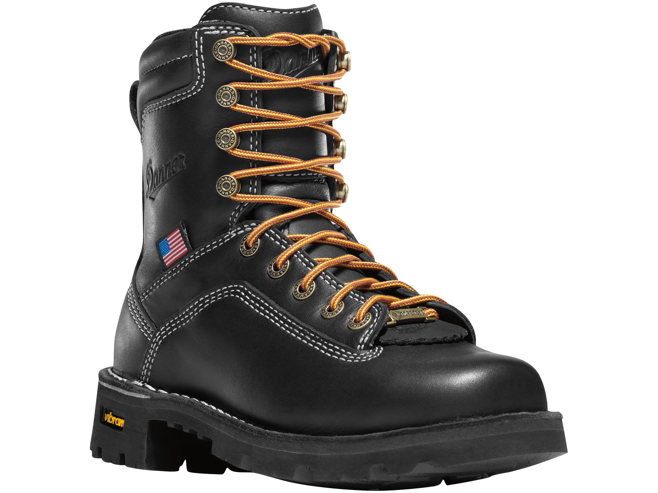 Danner Quarry USA 7 GORE-TEX Alloy Toe Work Boots Leather Black