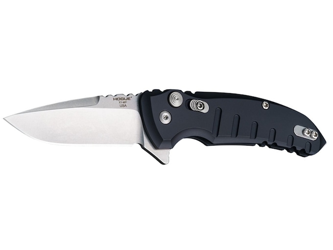 Hogue X1-MicroFlip Folding Knife 2.75″ Drop Point CPM-154 Stainless Steel Blade Aluminum Handle Black
