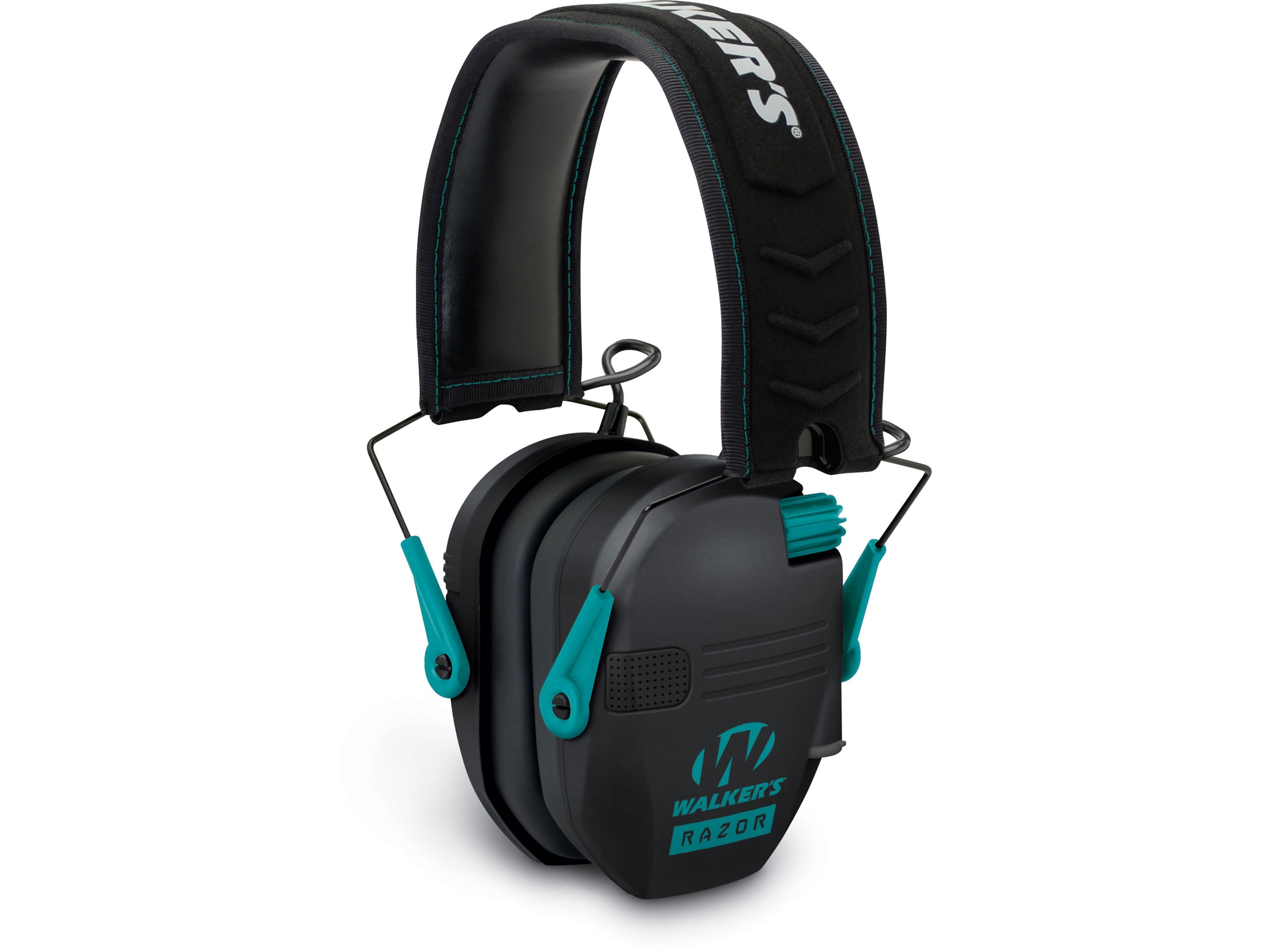 Walker's Razor Slim Low Profile Electronic Earmuffs (NRR 23dB) Teal