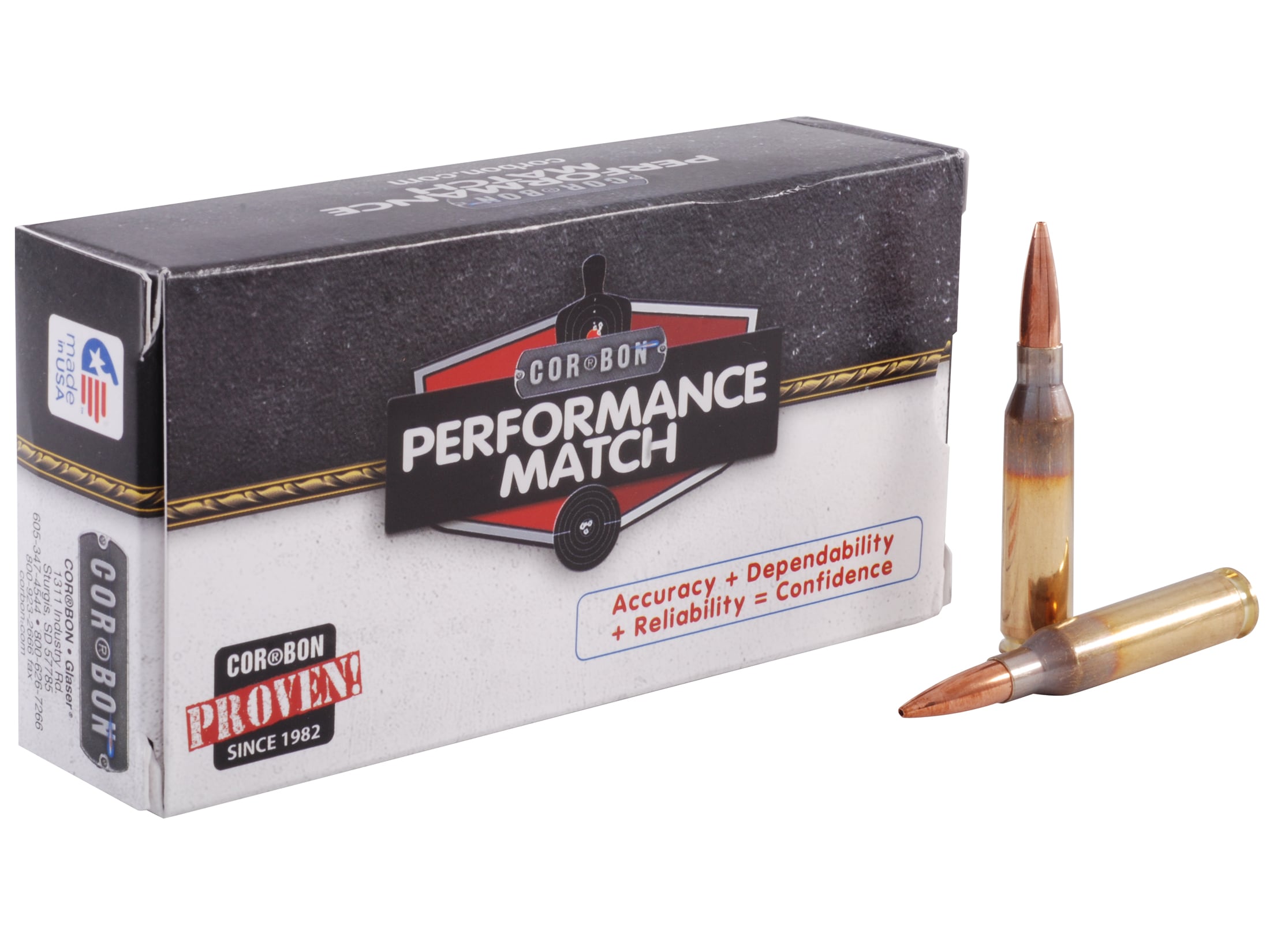 Cor-bon Performance Match 260 Remington Ammo 139 Grain Lapua Scenar