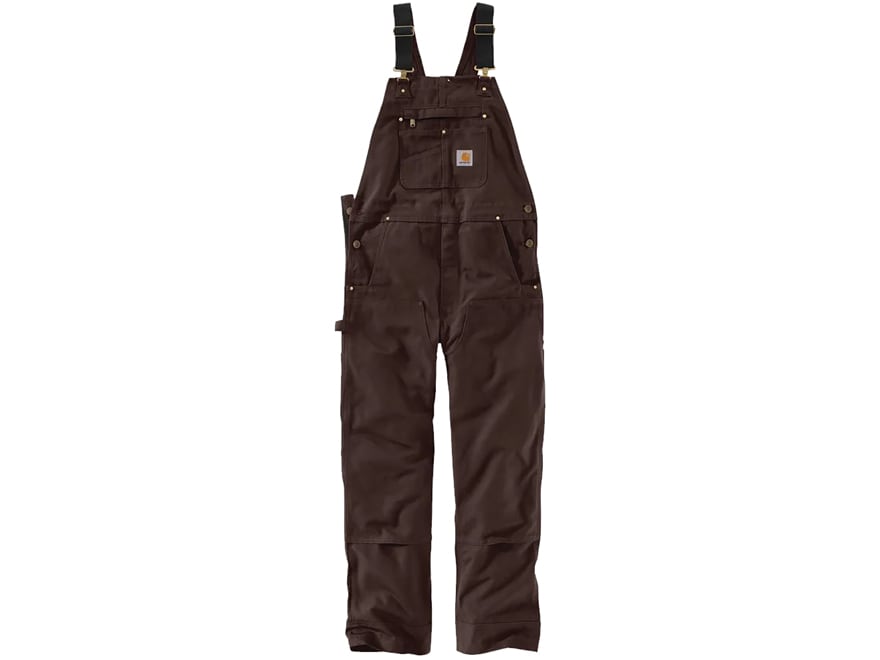 Carhartt Men's Relaxed Fit Duck Unlined Bibs Carhartt Brown 32 Waist