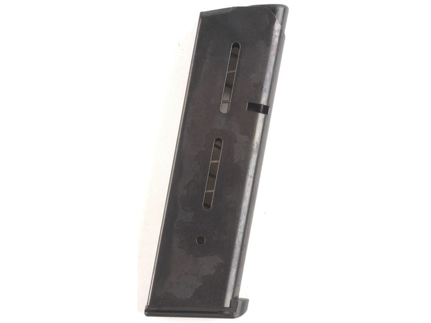 Wilson Combat 47 Series 1911 Government, Commander Magazine with Low Profile Steel Base Pad 45 ACP 8-Round Black